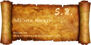 Sánta Margit névjegykártya
